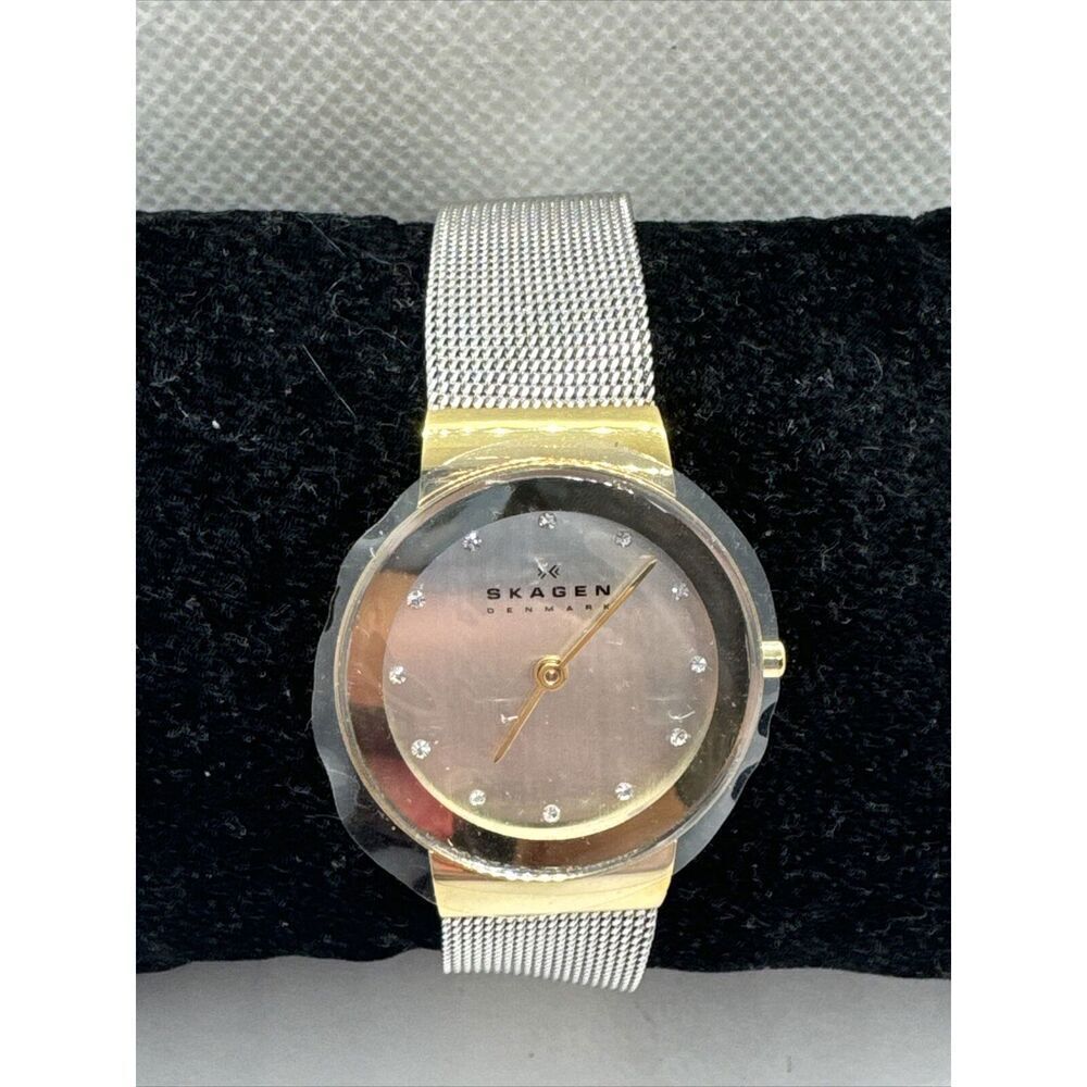 Skagen 358SGSCD Women Stainless Steel Mesh Analog Dial Quartz Wrist Watch AEA172